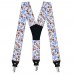 Set papion, batista, bretele, personalizat, model "Forme Geometrice"